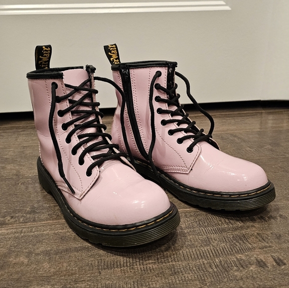 Dr. Martens 1460 Bubble Gum Pink Patent Leather Women's Combat Boots Sz 5 - Picture 5 of 11